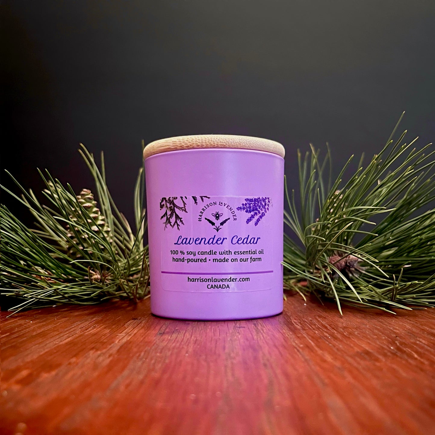 Lavender Cedar Soy Candle